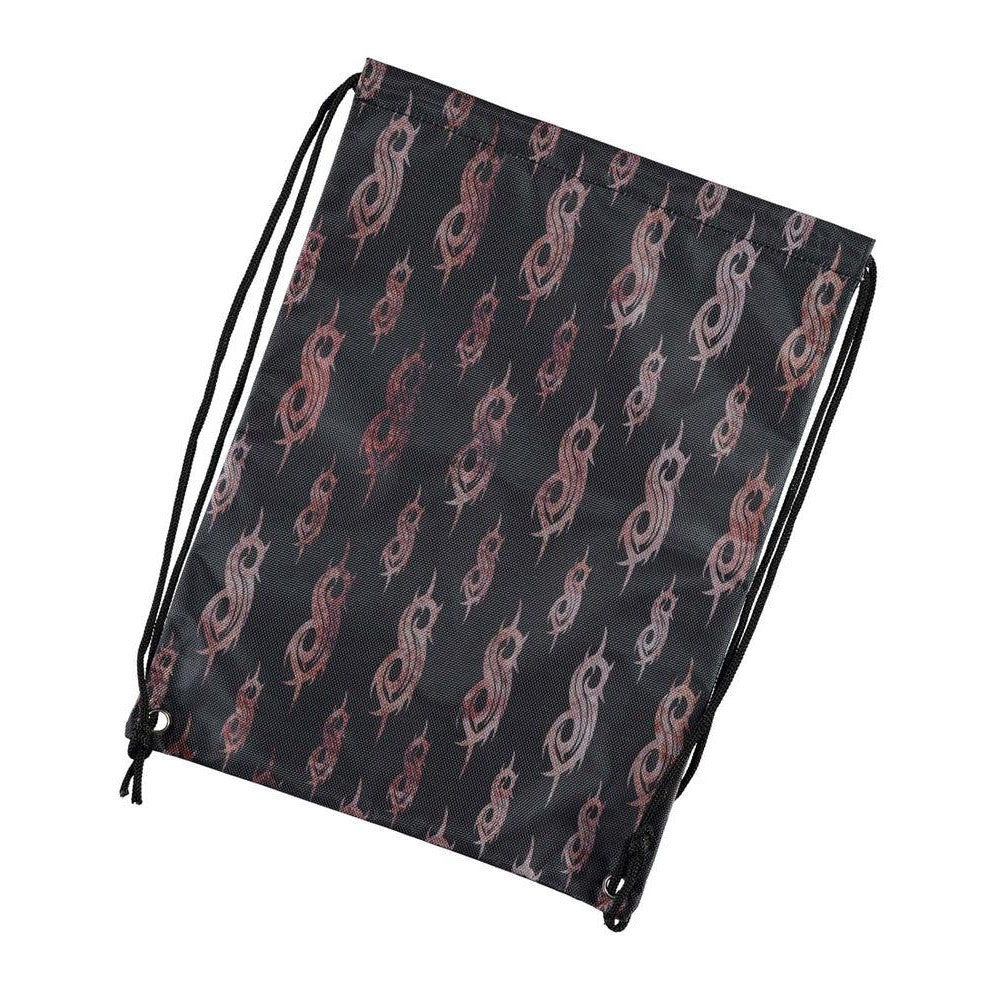 Black-Maroon - Front - RockSax Rusty Slipknot Drawstring Bag