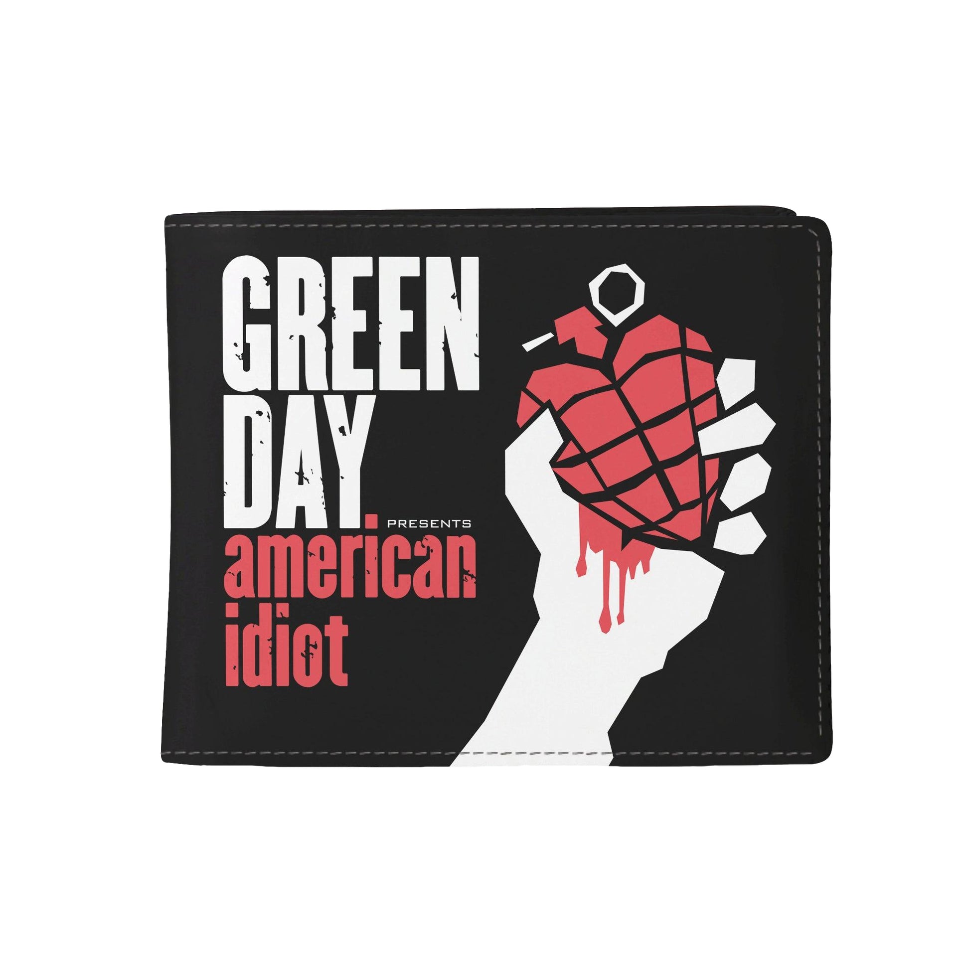 Black-Red-White - Front - RockSax American Idiot Green Day Wallet