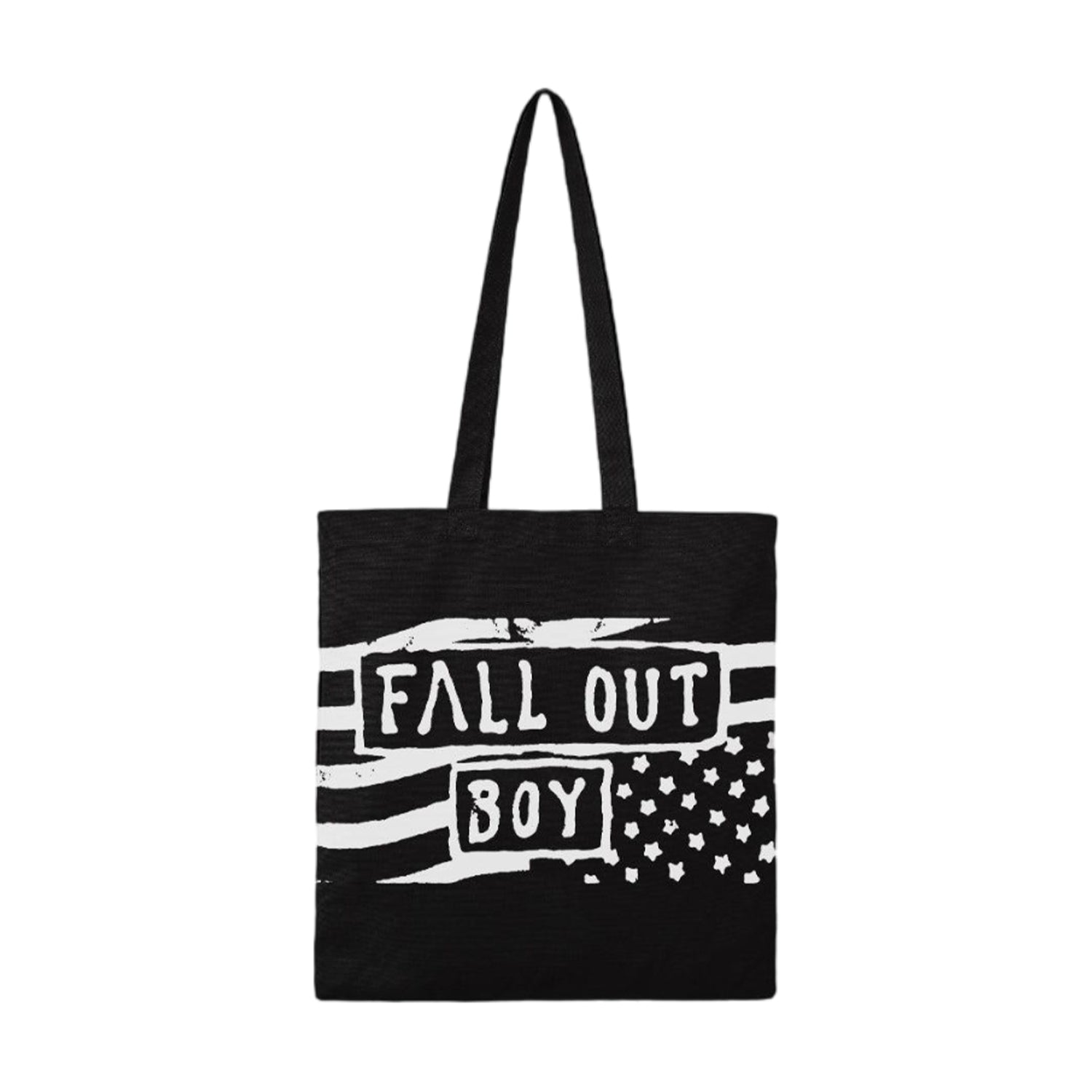Black-White - Front - RockSax Fall Out Boy Flag Tote Bag