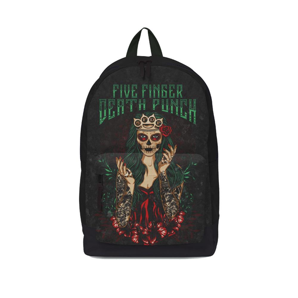 Multicoloured - Front - RockSax Day Of The Dead Five Finger Death Punch Backpack