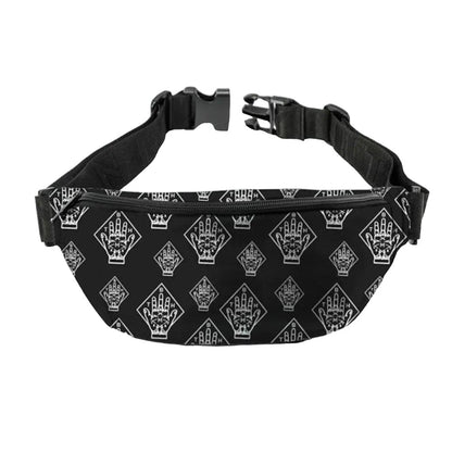 Black-White - Front - RockSax Tattoo Hand Bring Me The Horizon Bum Bag