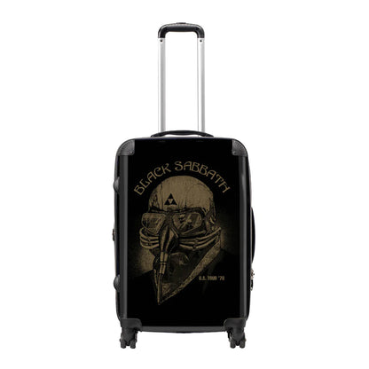Black-Grey - Front - RockSax Never Say Die Black Sabbath Hardshell 4 Wheeled Cabin Bag