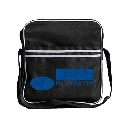 Black-Blue-White - Front - RockSax Blue Note Records Zip Top Messenger Bag