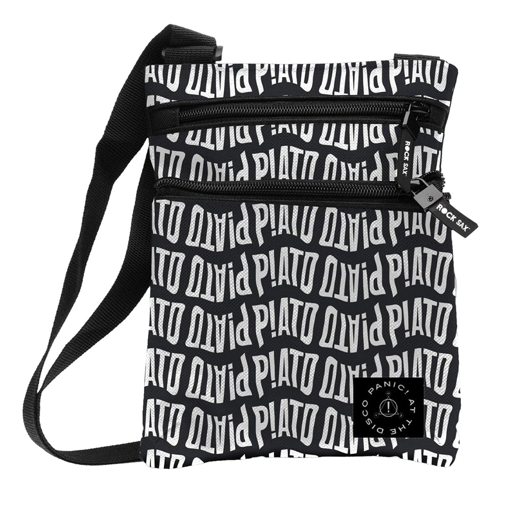 Black-White - Front - RockSax Panic! At The Disco Crossbody Bag