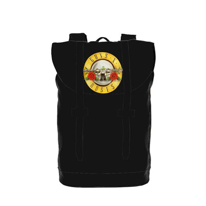 Black-Yellow - Front - RockSax Guns N Roses Logo Backpack