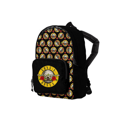 Black - Front - RockSax All Over Print Guns N Roses Backpack