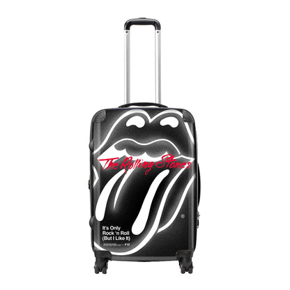 Black-White-Red - Front - RockSax It´s Only Rock ´N Roll The Rolling Stones Hardshell 4 Wheeled Cabin Bag