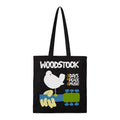 Black-White - Front - RockSax 3 Days Woodstock Tote Bag