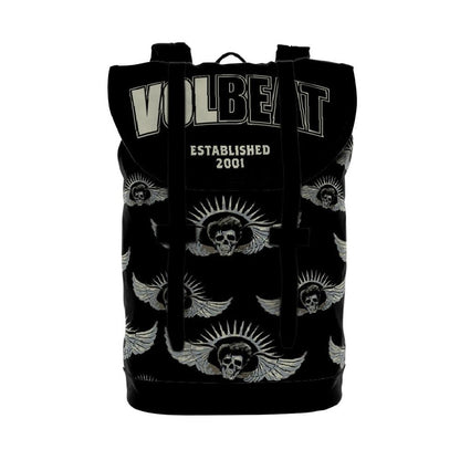 Black-White - Front - RockSax Established Volbeat Backpack