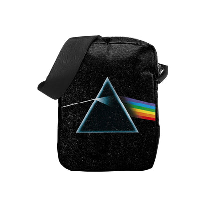 Black - Front - RockSax Dark Side Of The Moon Pink Floyd Crossbody Bag
