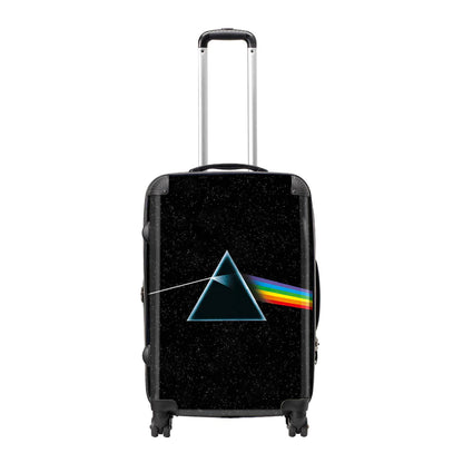 Black - Front - RockSax The Dark Side Of The Moon Pink Floyd Hardshell 4 Wheeled Cabin Bag