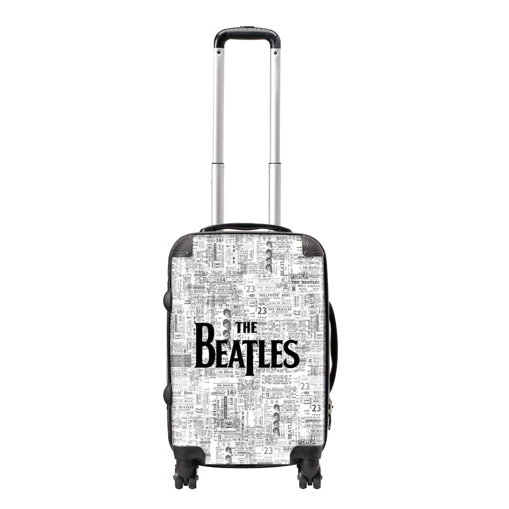 White - Front - RockSax Tickets The Beatles Hardshell 4 Wheeled Suitcase