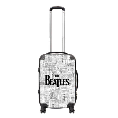 White - Front - RockSax Tickets The Beatles Hardshell 4 Wheeled Suitcase