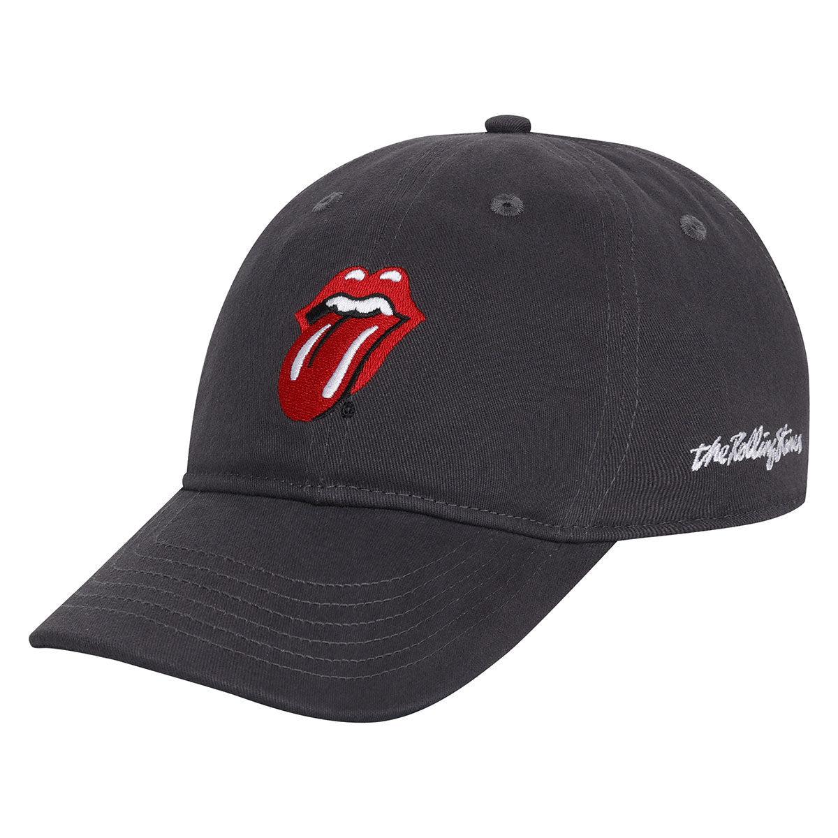 Black - Front - Amplified The Rolling Stones Logo Baseball Cap
