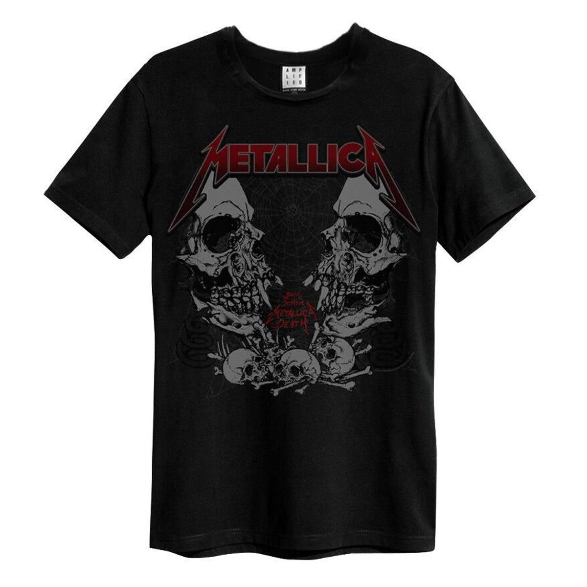 Black - Front - Amplified Unisex Adult Birth School Metallica Vintage T-Shirt