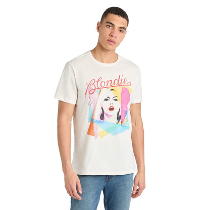 White - Lifestyle - Amplified Unisex Adult Ahoy 80´s Blondie Vintage T-Shirt