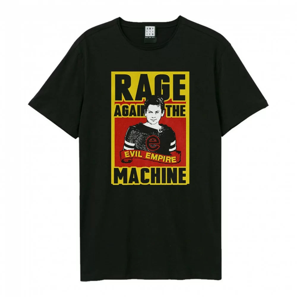 Black - Front - Amplified Unisex Adult Evil Empire Rage Against the Machine Vintage T-Shirt