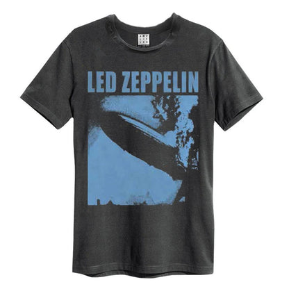 Black - Front - Amplified Unisex Adult Blimp Square Led Zeppelin Vintage T-Shirt