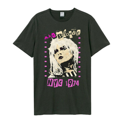 Black - Front - Amplified Unisex Adult Aka Blondie Vintage T-Shirt