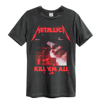 Black - Front - Amplified Unisex Adult Kill Em All Metallica Vintage T-Shirt
