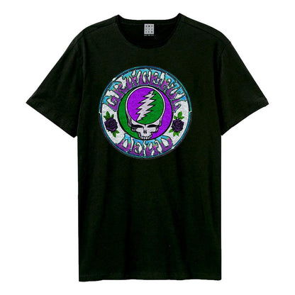 Black - Front - Amplified Unisex Adult Stealie Tie Dye Grateful Dead Vintage T-Shirt