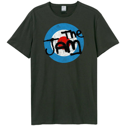 Black - Front - Amplified Unisex Adult Target The Jam Vintage T-Shirt