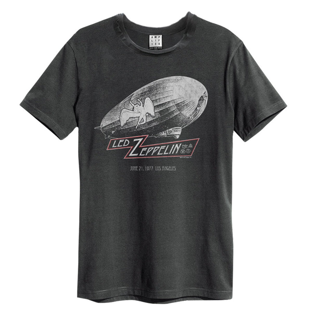 Charcoal - Front - Amplified Unisex Adult Dazed Confused Led Zeppelin Vintage T-Shirt
