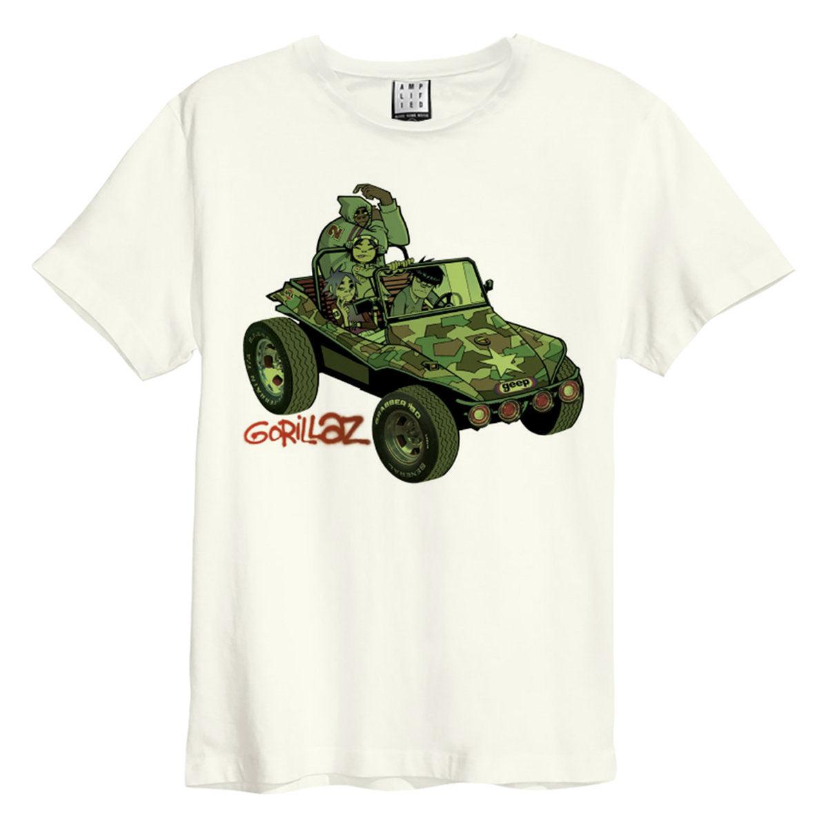 White - Front - Amplified Unisex Adult Geep Gorillaz Vintage T-Shirt