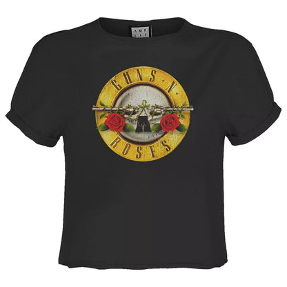 Black - Front - Amplified Unisex Adult Bullet Guns N Roses Vintage T-Shirt
