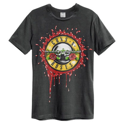 Black - Front - Amplified Unisex Adult Bloody Bullet Guns N Roses Vintage T-Shirt