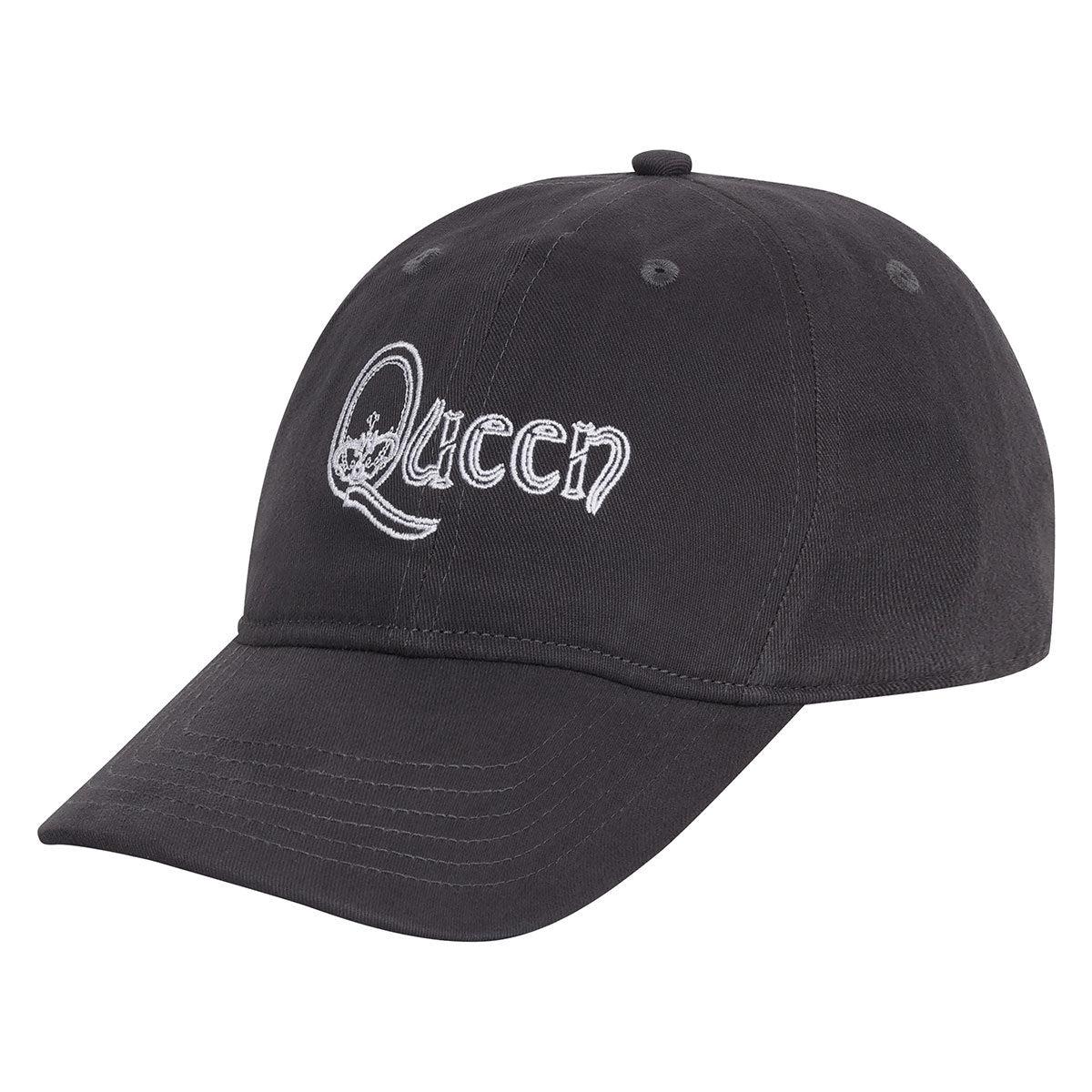 Black-White - Front - Amplified Queen Logo Baseball Cap