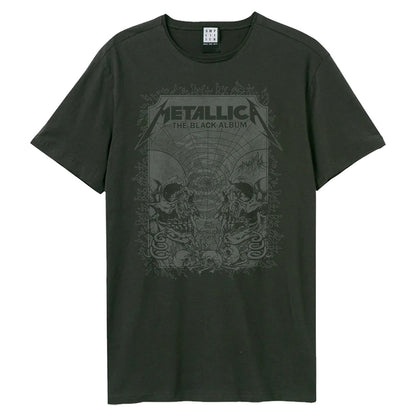 Black - Front - Amplified Unisex Adult The Black Album Metallica Vintage T-Shirt