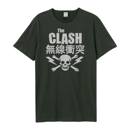 Black - Front - Amplified Unisex Adult Bolt The Clash T-Shirt
