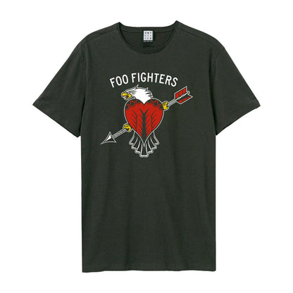 Black - Front - Amplified Unisex Adult Eagle Tattoo Foo Fighters Vintage T-Shirt