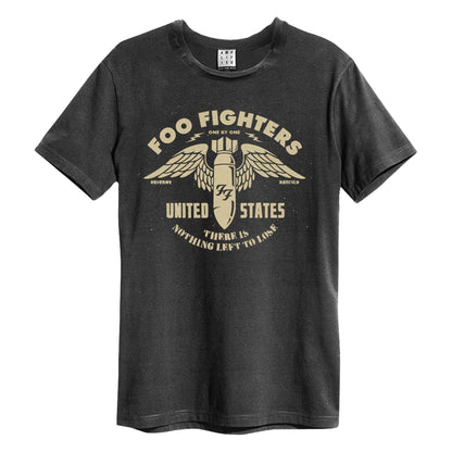 Charcoal - Front - Amplified Unisex Adult One By One Foo Fighters T-Shirt