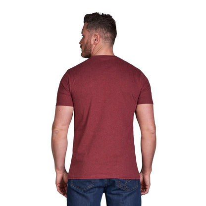 Claret - Back - Raging Bull Mens Slash Logo T-Shirt