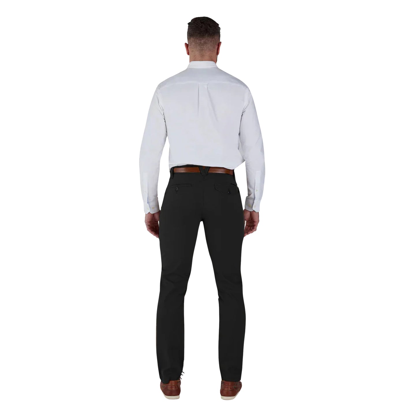 Black - Back - Raging Bull Mens Tapered Leg Chinos
