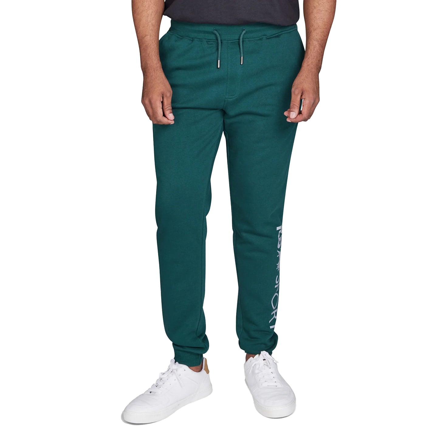 Forest - Front - Raging Bull Mens Fleece Logo Sport Jogging Bottoms