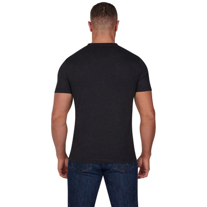Black - Back - Raging Bull Mens Organic V Neck Classic T-Shirt