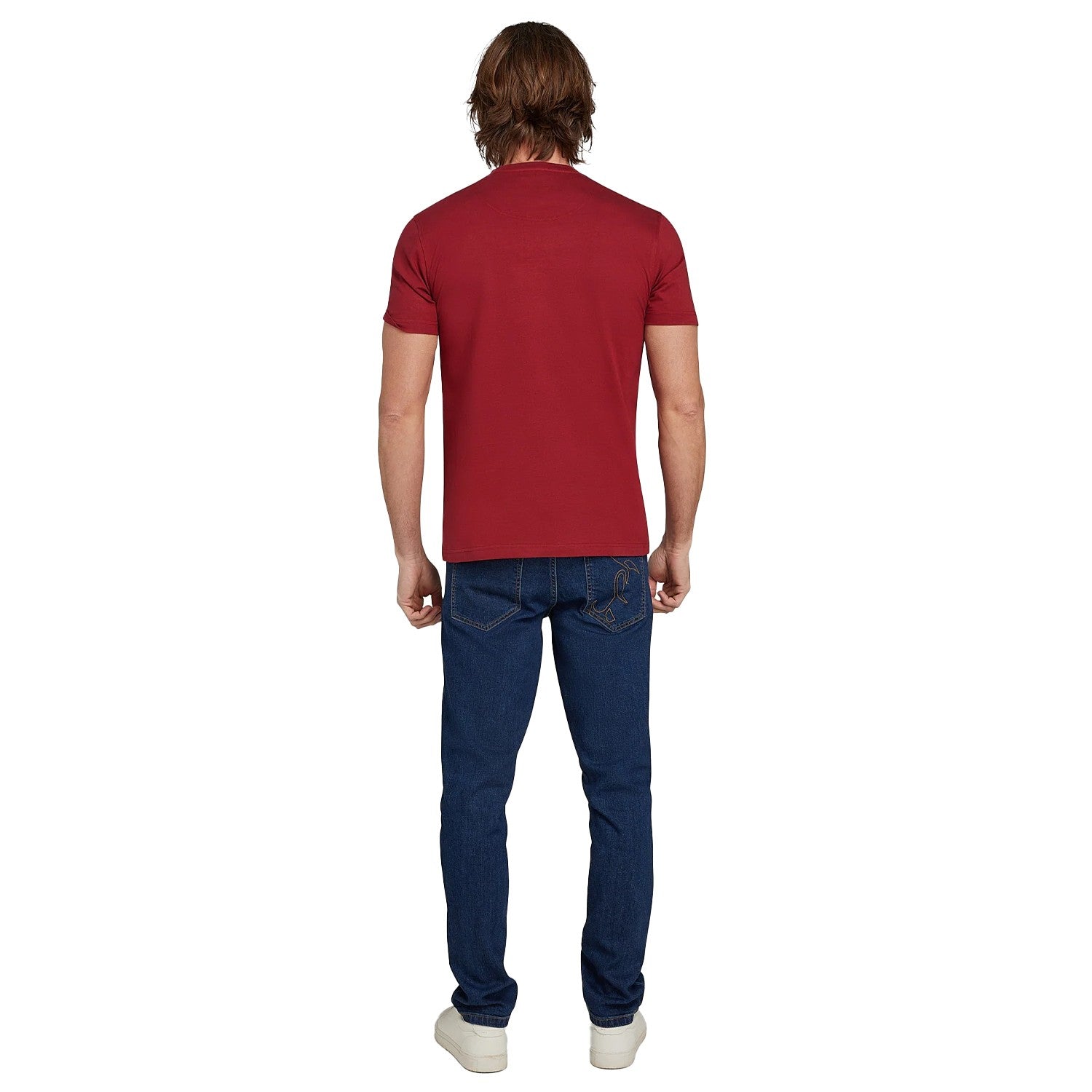 Claret - Back - Raging Bull Mens Rugby Department T-Shirt