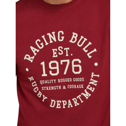 Claret - Side - Raging Bull Mens Rugby Department T-Shirt