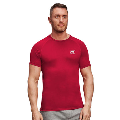 Red - Lifestyle - Raging Bull Mens Back Print Performance T-Shirt
