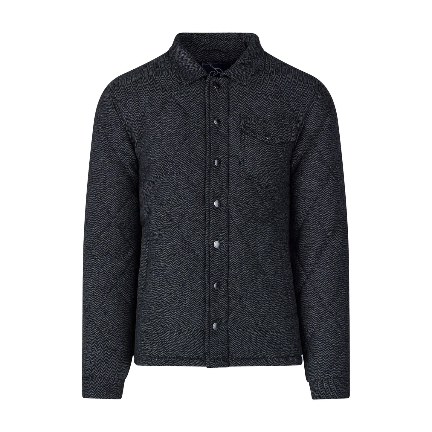 Charcoal - Front - Raging Bull Mens Quilted Herringbone Padded Jacket