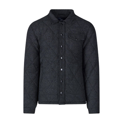 Charcoal - Front - Raging Bull Mens Quilted Herringbone Padded Jacket