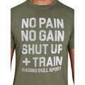 Army Green - Side - Raging Bull Mens RB Sport No Limits T-Shirt