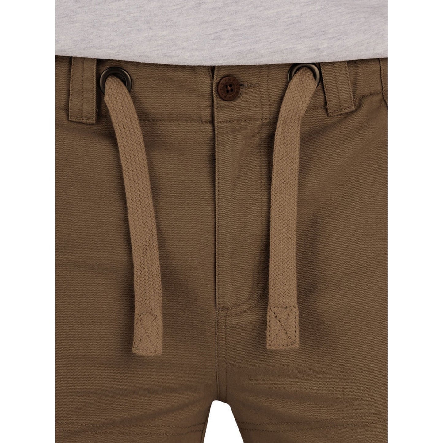 Brown - Back - Raging Bull Mens Plain Cargo Shorts