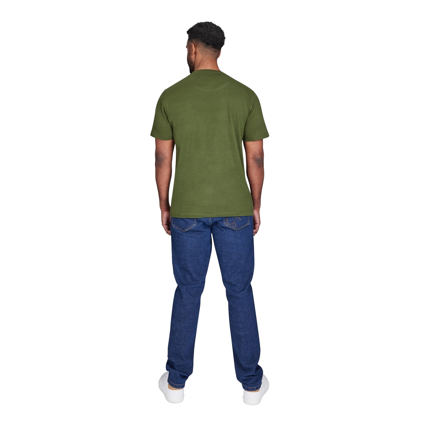 Olive - Back - Raging Bull Mens On Tour Wheel T-Shirt