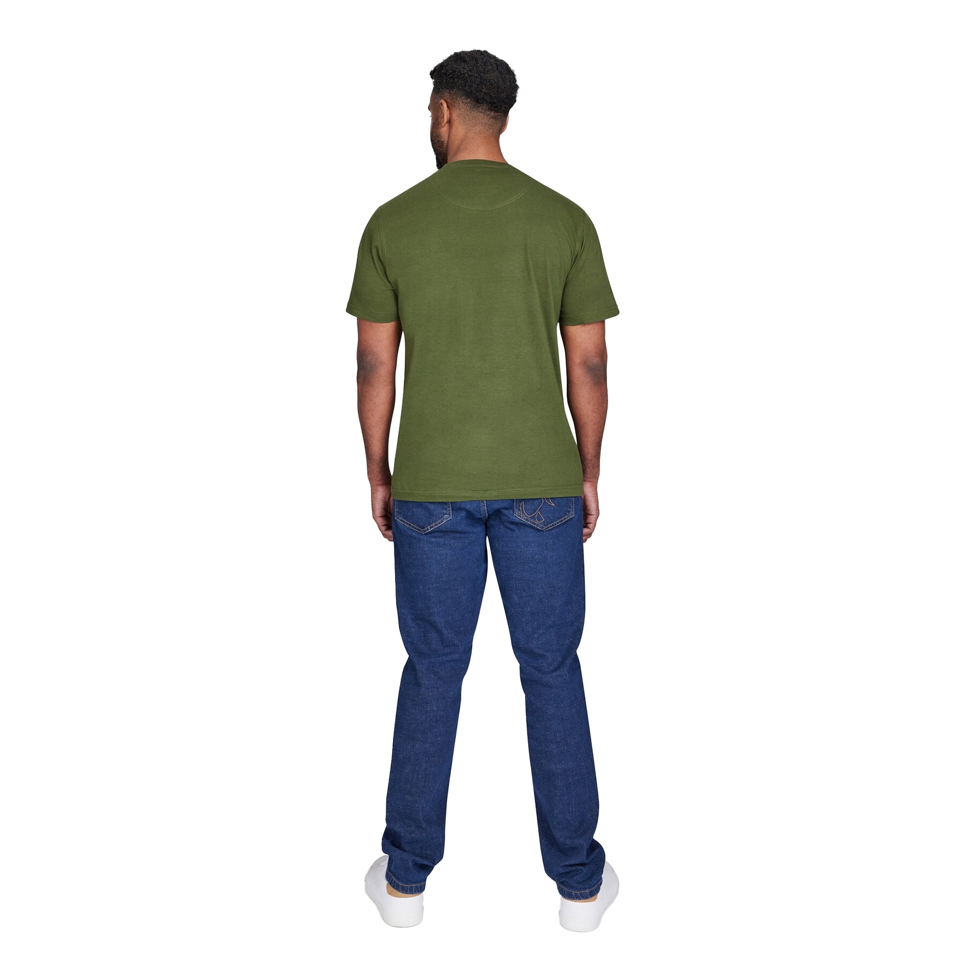 Olive - Back - Raging Bull Mens On Tour Wheel T-Shirt