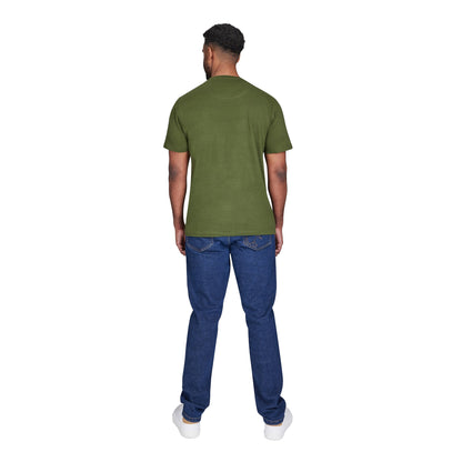 Olive - Back - Raging Bull Mens On Tour Wheel T-Shirt