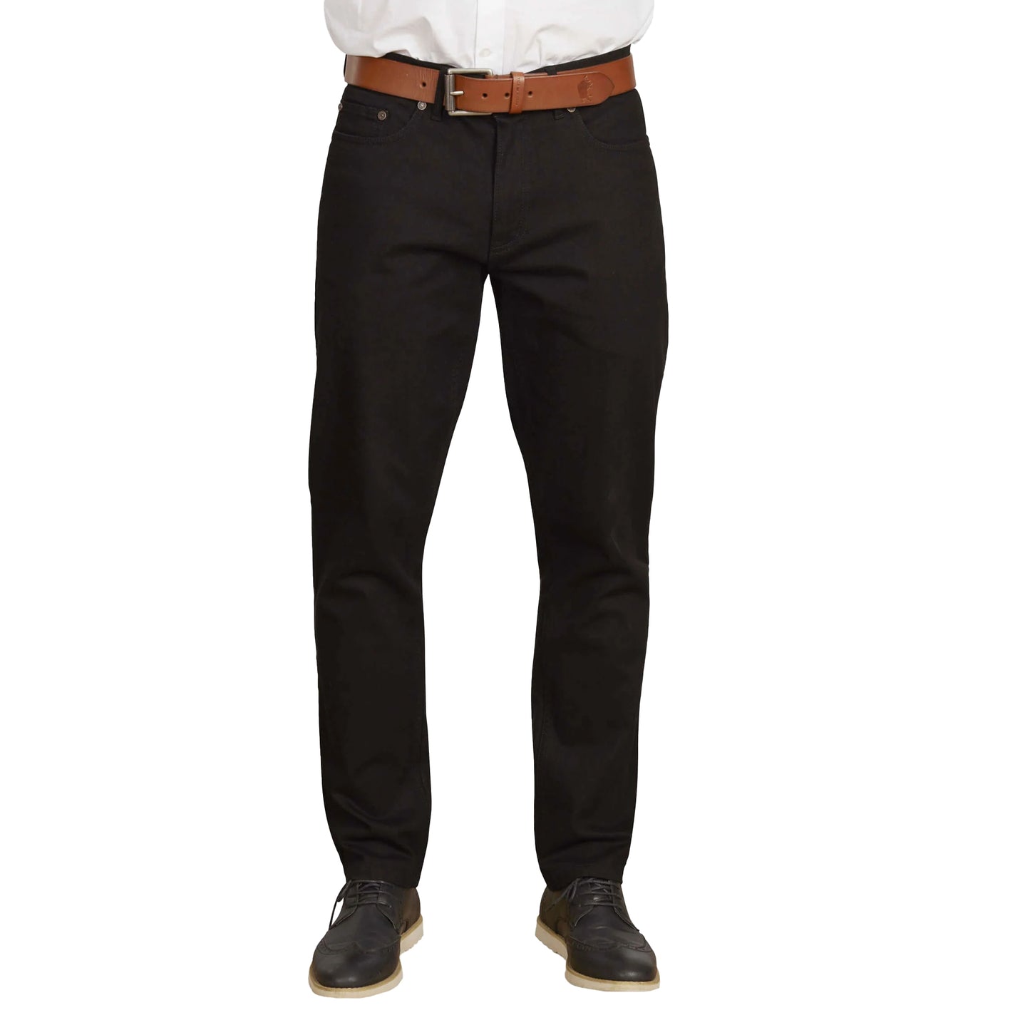 Black - Front - Raging Bull Mens Tapered Jeans